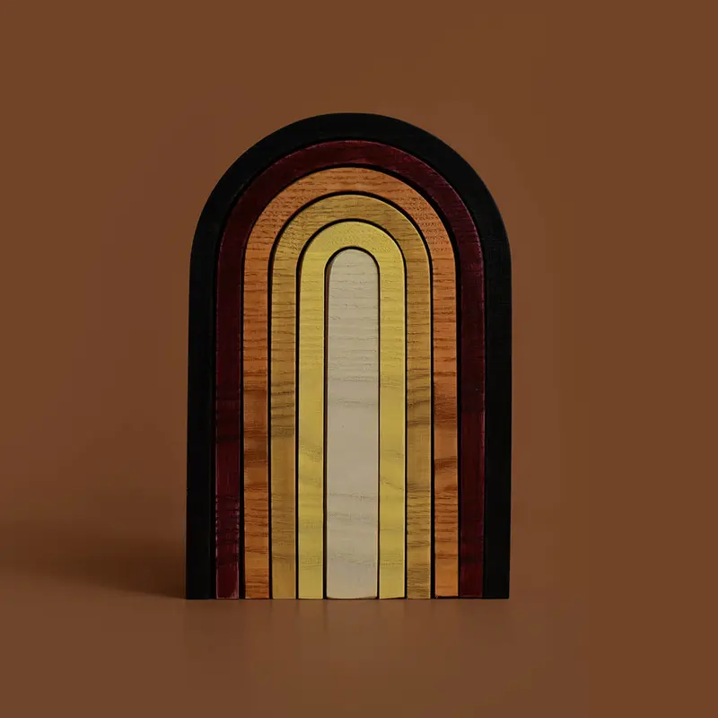 Mini Rainbow in Earthy Colours by MinMin Copenhagen