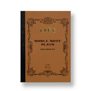 Noble Note Plain Notebook A5 (14.8cm x 21cm) in Brown by Life Japan