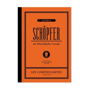 Schopfer Section Slim Notebook B5 (17.6cm x 25cm) in Orange by Life Japan