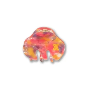 Small Hair Clamp in Orange Pink by Repose AMS