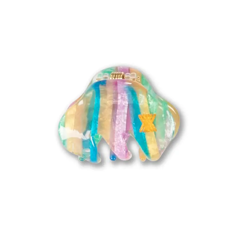Small Hair Clamp in Rainbow by Repose AMS