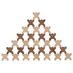 Xmanis Stacking Men in Natural Wood by Goki Nature