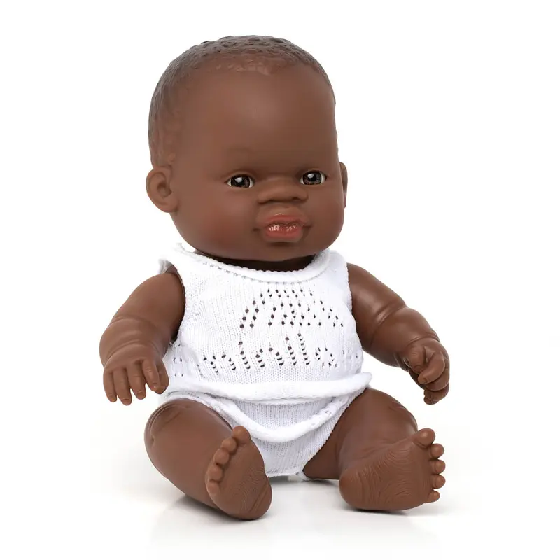 Baby Girl Doll (21cm African) by Miniland
