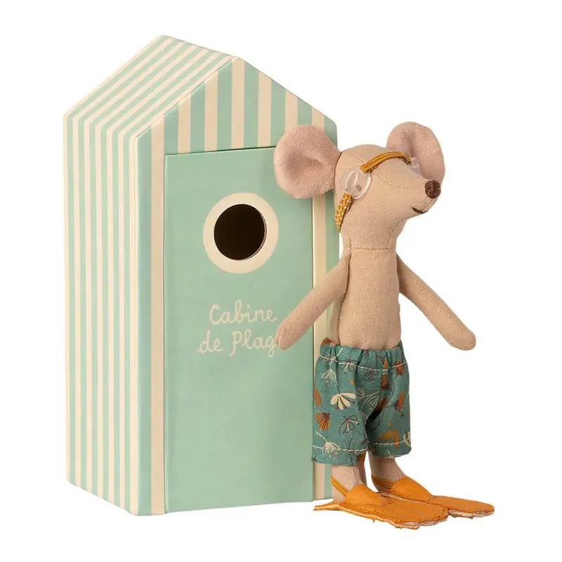 Beach Mice Big Brother in Cabin De Plage by Maileg