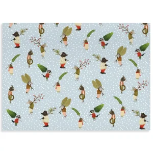 Christmas Procession Gift Wrap by Roger La Borde