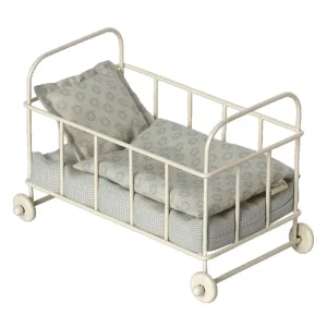 Cot Bed in Blue (Micro) by Maileg