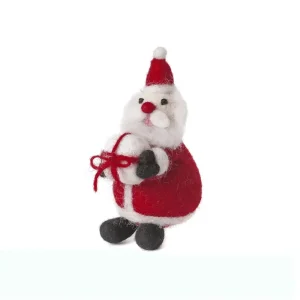 Father Christmas With Present Hanging Decoration by Amica