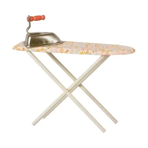 Iron and Ironing Board in Peach Floral by Maileg