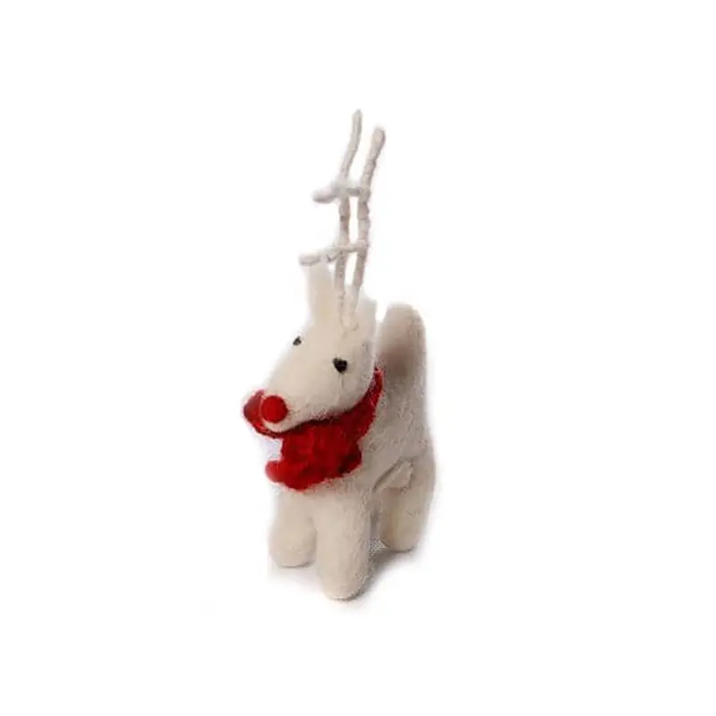 Large Standing Reindeer Hanging Christmas Decoration by Amica