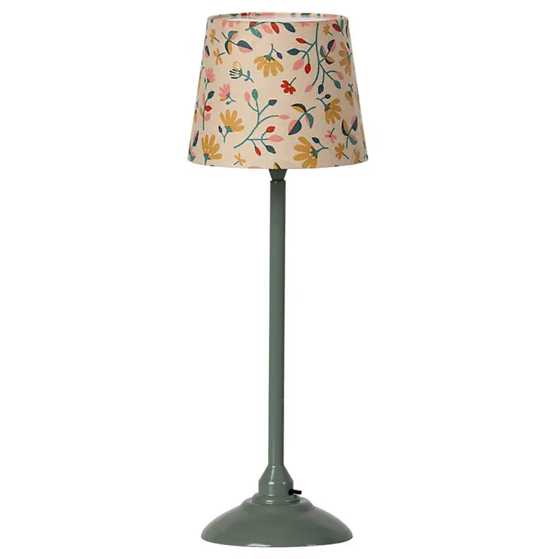 Miniature Floor Lamp in Dark Mint by Maileg