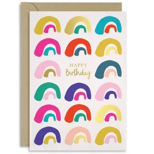 Rainbows Birthday Greetings Card by Mifkins