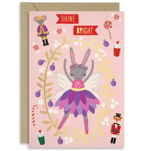 Sugar Plum Fairy Christmas Greetings Card by Mifkins