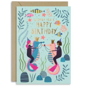 Under The Sea Birthday Greetings Card by Mifkins