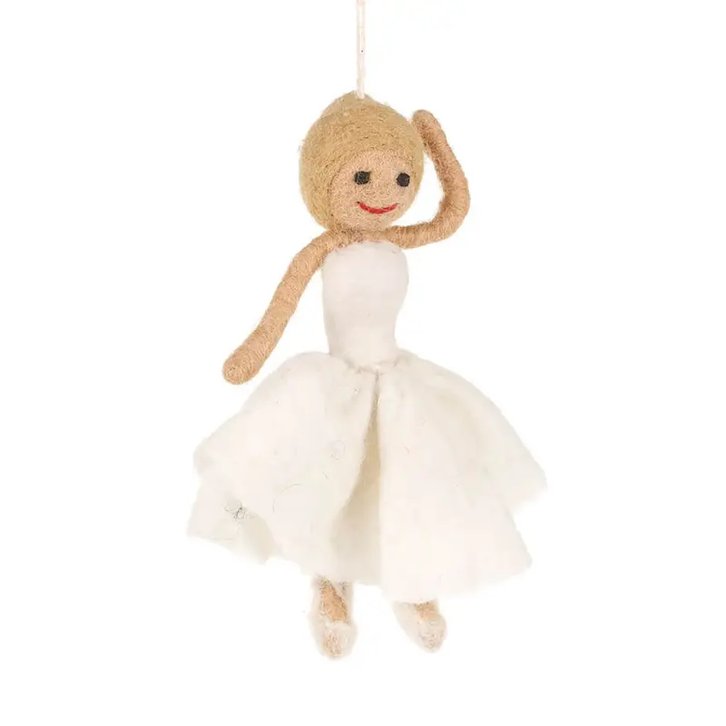 Ballerina Hanging Christmas Decoration by Felt So Good