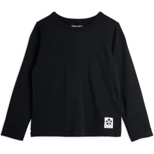 Basic Long Sleeve T-Shirt in Black by Mini Rodini - Last One In Stock - 92/98 (2-3 Years)