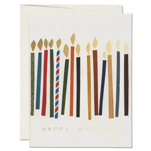 Candles Greetings Card by Red Cap Cards