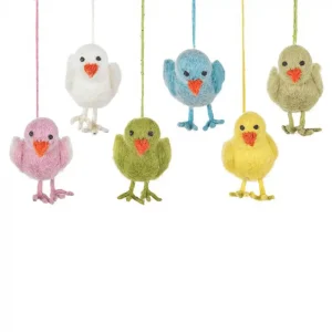 Easter Chick Hanging Decorations by Felt So Good