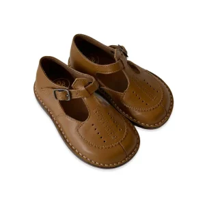 Laura Perforated Sandals in Heritage Tan by PP