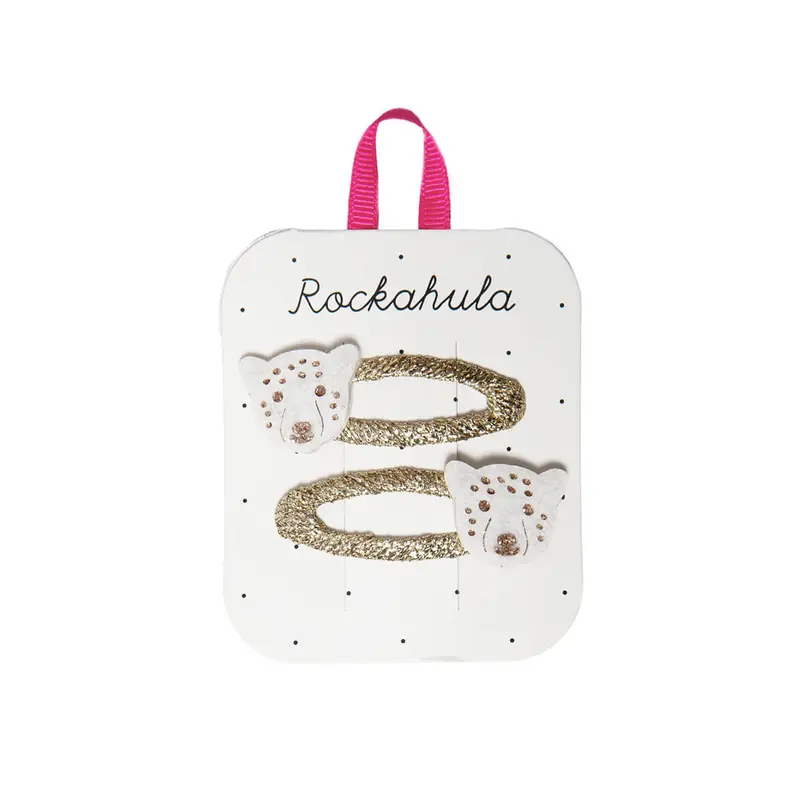 Lily Leopard Hair Clips by Rockahula