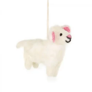 Lulu The Lamb Hanging Decoration by Felt So Good