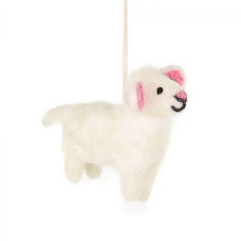 Lulu The Lamb Hanging Decoration by Felt So Good