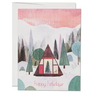 Modern Cabin Christmas Greetings Card (Box of 8) by Red Cap Cards