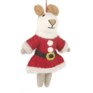 Mrs Santa Paws Hanging Christmas Decoration by Felt So Good