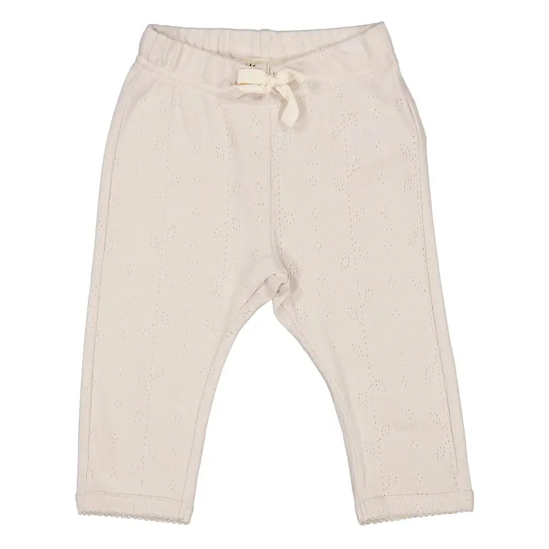 Pitti Pointelle Rib Leggings in Vanilla by MarMar Copenhagen - Last Ones In Stock - 2-6 Months