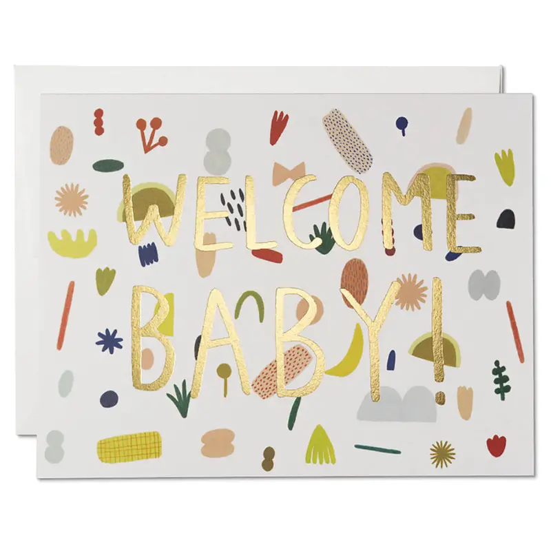 Playful Baby Greetings Card by Red Cap Cards