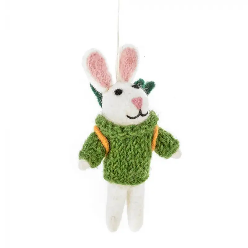 Ronnie The Rabbit Hanging Decoration by Felt So Good