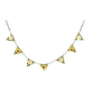 Sunflower And Daisy Bunting Garland (120cm) by Felt So Good