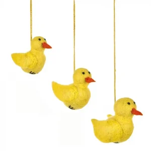 The Cluck Family Set Of 3 Hanging Decorations by Felt So Good
