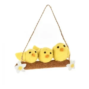 Three Little Chicks Hanging Decoration by Felt So Good