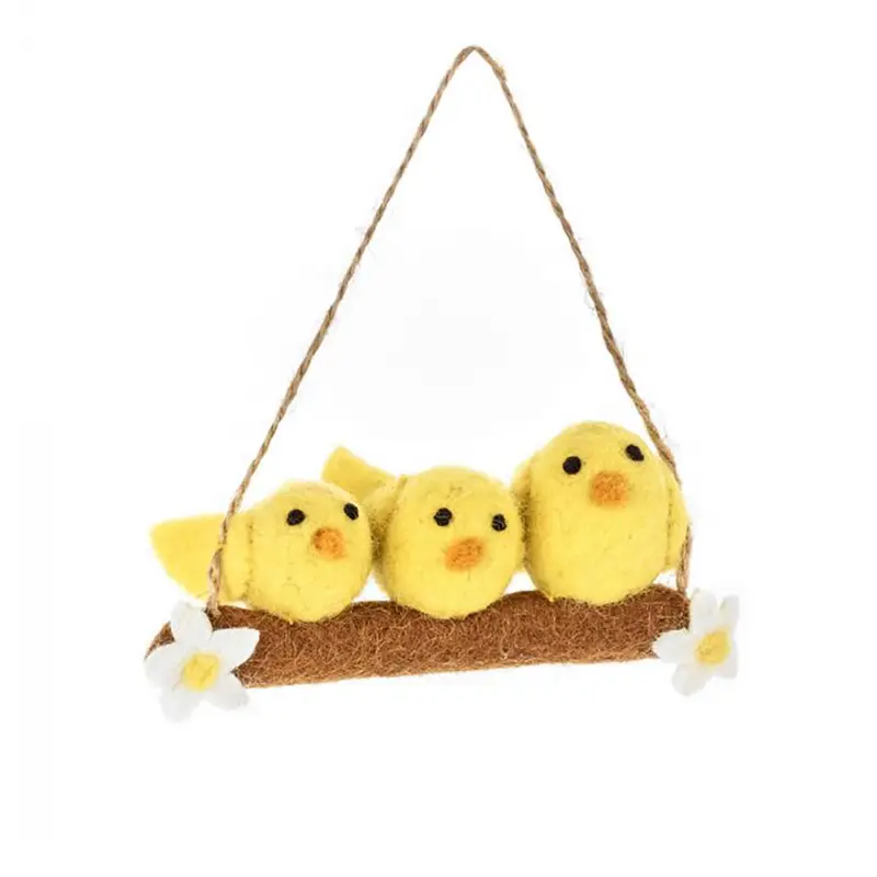 Three Little Chicks Hanging Decoration by Felt So Good