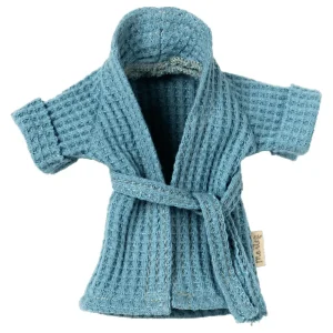 Bathrobe For Dad Mouse in Dusty Blue by Maileg