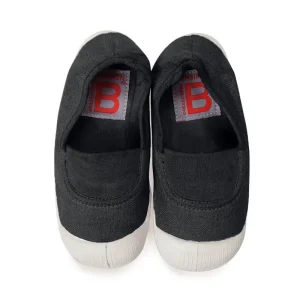 Elastic Tennis Shoe in Carbon by Bensimon