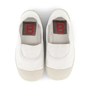 Elastic Tennis Shoe in White by Bensimon