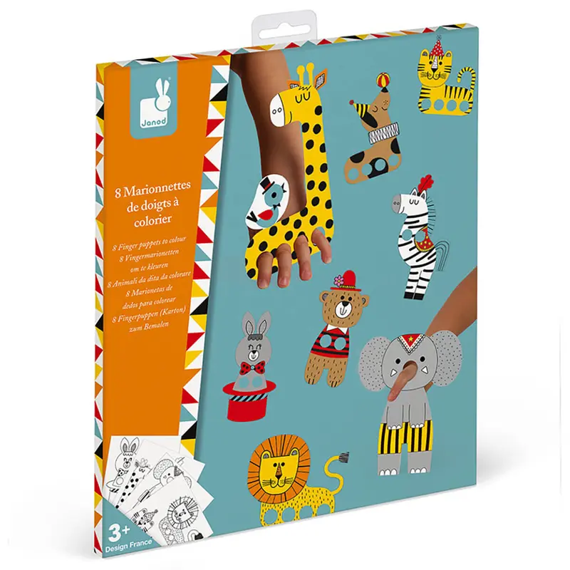 Finger Puppets To Colour 3D Creations by Janod