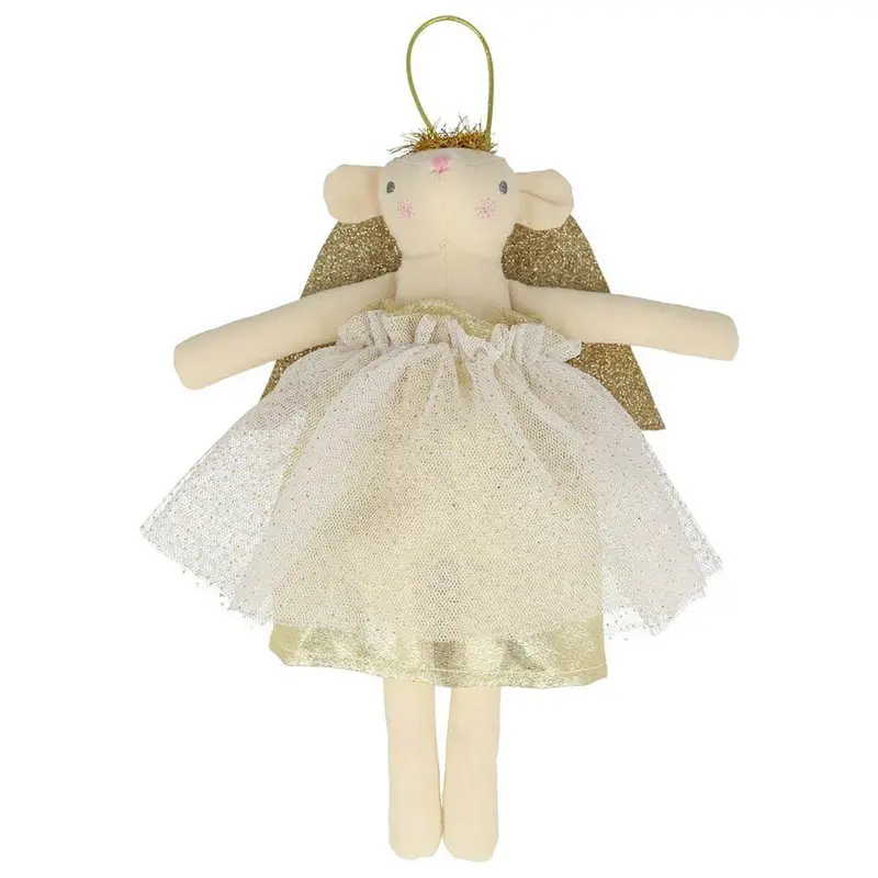 Gold Angel Mouse Christmas Tree Topper by Meri Meri