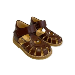 Heart Starter Sandals in Angulus Brown by Angulus