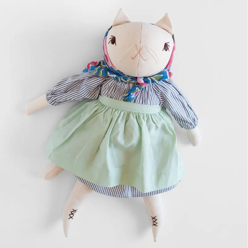 Imogen Large Cat in Cream by Polka Dot Club