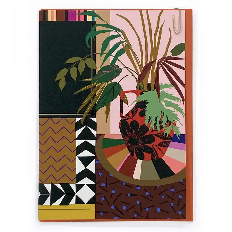 Lifestyle Greetings Card in Fern Plant Design by Pavilion Cards