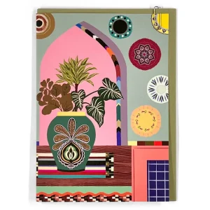 Lifestyle Greetings Card in Plates Design by Pavilion Cards