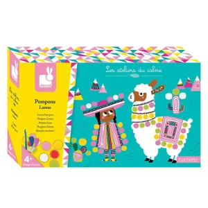 Llama Pom Poms Craft Kit by Janod