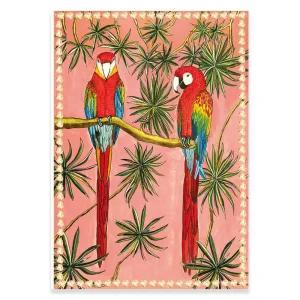 Parrots And Plants Greetings Card by Wildflower Cards