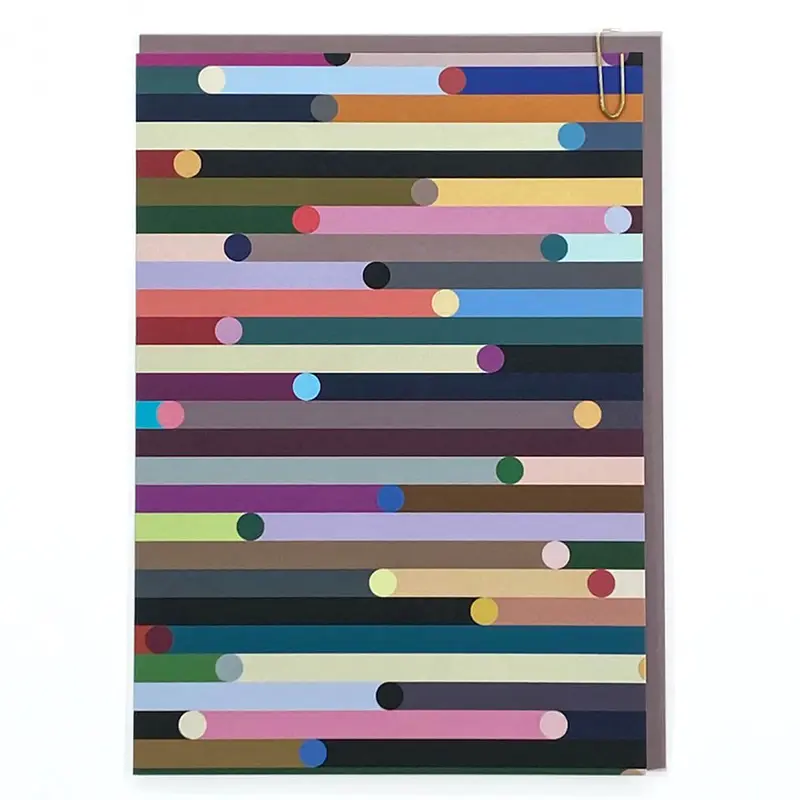 Ping Stripes Greetings Card by Pavilion Cards