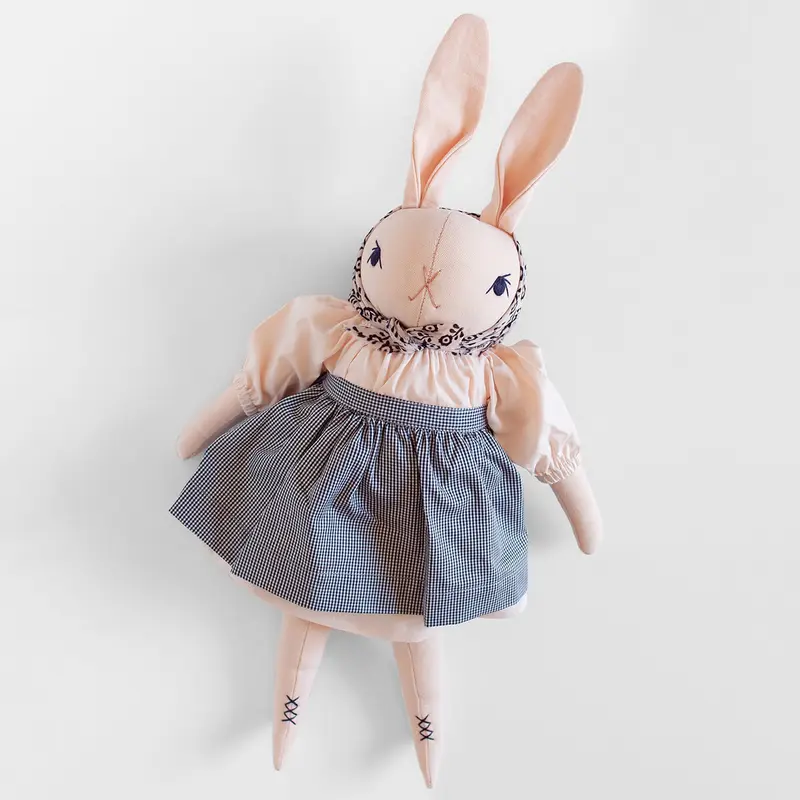 Rose Large Rabbit in Peach by Polka Dot Club