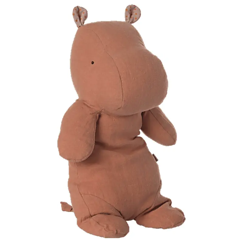 Safari Friends Hippo (Medium 34cm) in Dusty Coral by Maileg