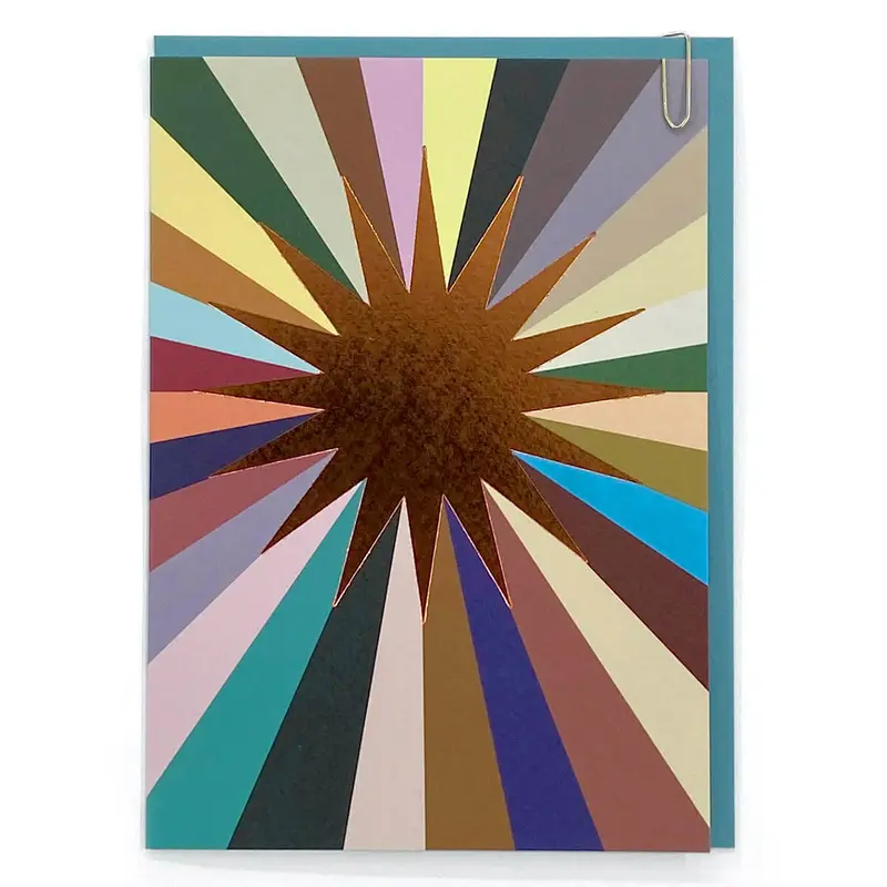 Starburst Greetings Card in Radar Nancy Design by Pavilion Cards