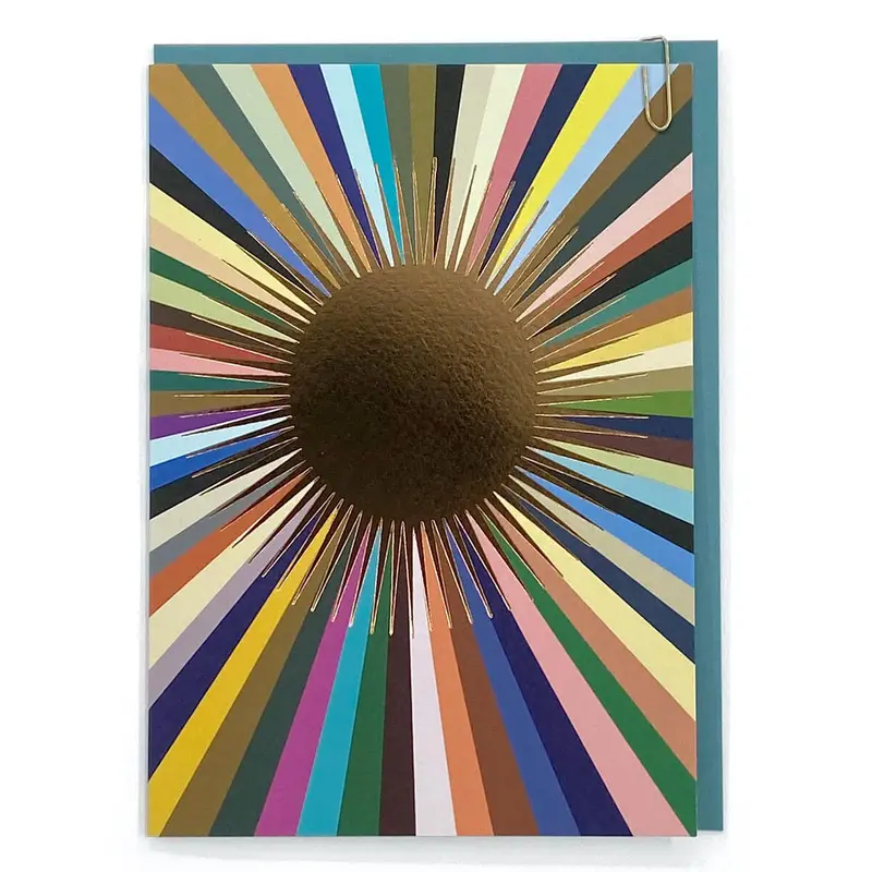 Sunburst Greetings Card in Radar Glen Design by Pavilion Cards